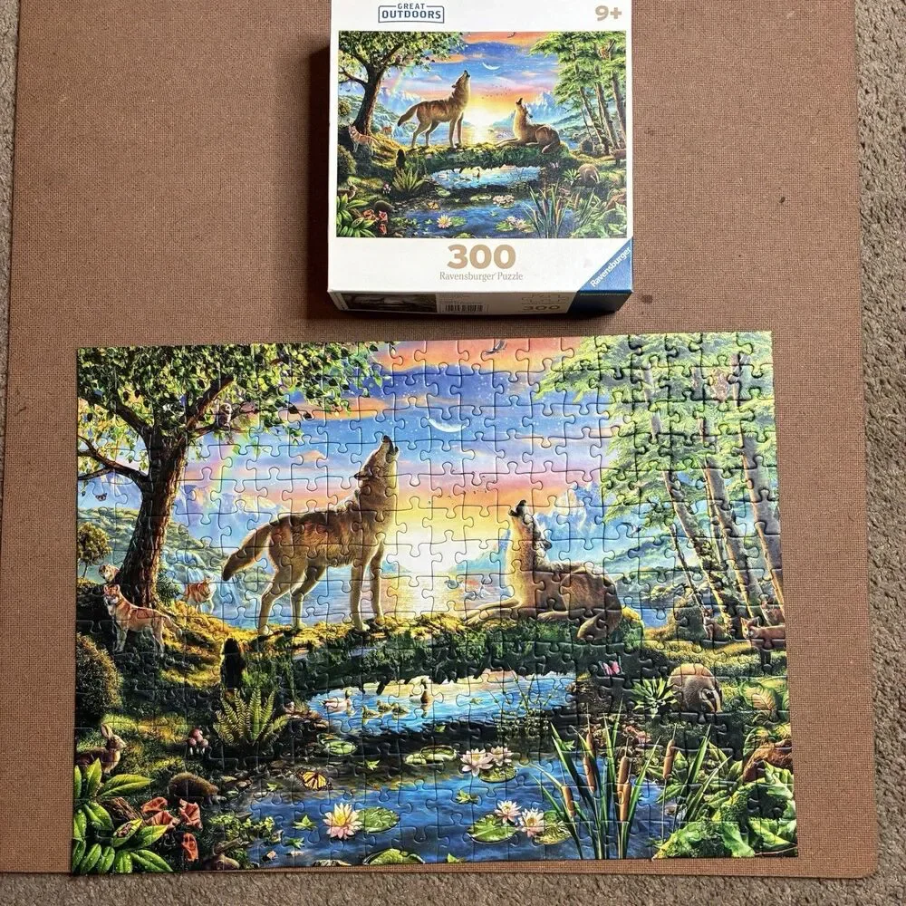Ravensburger Great Outdoors Puzzle Series Wolf Harmony 300 Piece Jigsaw Puzzle